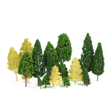 Pack of 27pcs Model Trees Scenery Layout Train Railroad Diorama Landscape 3-16cm 3 Types 2024 - buy cheap