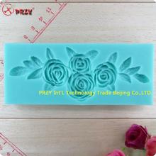New style Rose chocolate mold  fondant Cake decoration mold silicone fondant mould NO.:si206 2024 - buy cheap