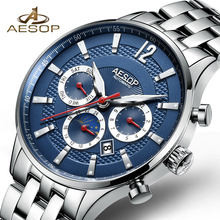 Watch Men Brand Automatic Mechanical Watch AESOP Fashion Mens Stainless Steel Wristwatch Male Clock Relogio Masculino Hodinky 2024 - buy cheap