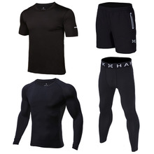 4 Pcs/Set children Tracksuit Gym Fitness Compression Sports Suit Clothes Running Jogging Sport Wear Exercise Workout Tights 2024 - buy cheap