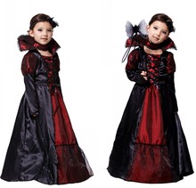 Новое поступление, Детский костюм Белоснежки для девочек, платье + шейный платок, королева зла, порти, косплей костюм, детская одежда принцессы 16 2024 - купить недорого