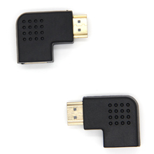 Convertidor adaptador compatible con HDMI, conector M/F, convertidor adaptador de ángulos derecho/izquierdo de 90 grados 2024 - compra barato