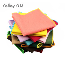 Men's pocket towel cotton towel handkerchief color solid candy Suit Wedding Banquet exquisite handkerchief as spot 2024 - buy cheap