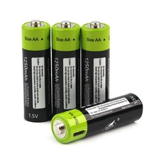 ZNTER-batería recargable de polímero de litio, 1,5 V, AA, 1250mAh, carga micro usb, 1,5 v 2024 - compra barato