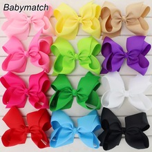 Babymatch 22pcs/lot 6'' Big Boutique Ribbon Hair Bows For Teens Girls Large Grossgrain Bow Without Alligator Hair Clips 2024 - buy cheap