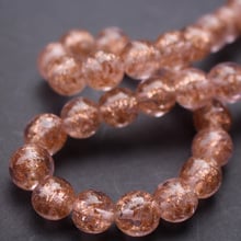 10pcs/lot 12mm Lampwork Glass Beads  Glass  Beads Pink Color With Shinning Sand   for  earring necklace making 2024 - buy cheap