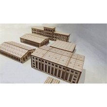 Conjunto de construção de fábrica, 5 peças, 1/350 decoração porto warship, faça você mesmo, modelo de montagem de casa de madeira para a idade de 12 + 2024 - compre barato