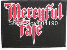 MERCYFUL FATE Logo Music Band Iron On/Sew On Patch Tshirt TRANSFER MOTIF APPLIQUE Rock Punk Badge Wholesale 2024 - buy cheap