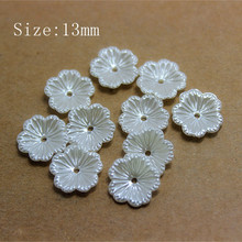 1000pcs/lot 13mm resin ABS flower shape imitation pearl with hole for DIY scrapbooking,SP020 2024 - buy cheap