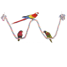 1 pçs animais de estimação pássaros papagaio brinquedos cockatoo periquito pássaro balanço budgie algodão escalada corda haste de pé para o animal de estimação jogando brinquedo 2024 - compre barato