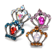 2019 Newest Gingersnaps Jewelry 4 Colors Crown Shape 18mm Vocheng Snap Charms Interchangeable Jewelry Snap Button Vn-2004 2024 - buy cheap