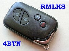 RMLKS 4 кнопки умный пульт дистанционного ключа оболочки для LEXUS ES IS LS RX GX GS LX Замена бесключевого входа Fob чехол 2024 - купить недорого