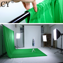 High Quality 1.8m x 2.7m Cotton Chromakey Green Screen Muslin Background Cloth Backdrop For Photo Lighting Studio PSB3C 2024 - buy cheap