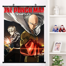 Anime ONE PUNCH-MAN Saitama, tatsumaki, Genos, Cosplay, Mural de desplazamiento de pared, póster, cartel de pared, colección de arte para decoración del hogar 2024 - compra barato