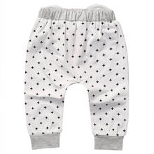 Штаны-шаровары для новорожденных мальчиков и девочек, штаны-леггинсы с мультяшным рисунком, штаны для маленьких мальчиков и девочек, одежда для маленьких мальчиков и девочек 2024 - купить недорого