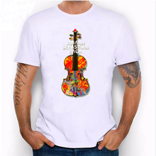 Camisetas con diseño de Violín de Bach para hombre, camisa informal de diseño de Violín de arte Harajuku, Hipster, geniales, novedad de verano 2024 - compra barato