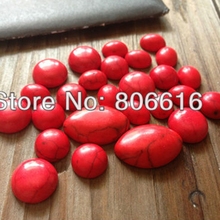 (Plz choose size) 142pcs mix 4 styles Natural Red Stone Flat Base Beads Semi-precious Jewelry Accessories & Findings 2024 - buy cheap