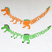 Happy Birthday Banners Dinosaur Party Decor Baby Shower Girls Party Decorations Kids Party Supplies 2024 - buy cheap