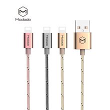 Mcdodo woven fabric data light cable for Lightning USB charging cable for iphone 6/6s/plus/5/5s/5c ipad ipod 1m 2m 2024 - buy cheap