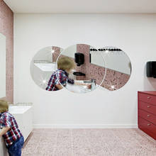 Высококачественные декоративные настенные стикеры Funlife для входа в гостиную, зеркальные 3D стерео акриловые наклейки на стену MS361320 2024 - купить недорого