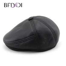 BFDADI 2021 Brand New Arrival Baseball Newsboy Cap Winter Men Warm Hat Hunting Golf Caps With Faux Leather Size 57 58 59 60 61cm 2024 - buy cheap