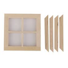 ABWE Best Sale Dollhouse Miniature Wooden 4 Pane Window DIY Accessory 2024 - buy cheap