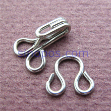 Small Copper Hook & Eye #0#2 Underwear Closure, clothes lingerie shirt bra pants DIY metal clip buckle hook and eye brass bronze 2024 - buy cheap