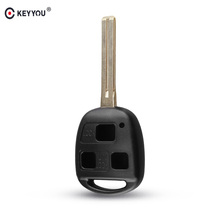 KEYYOU 10X Car Remote Key Shell For Toyota For Lexus ES300/IS400/RX300/RX400h 2 Button Uncut Key Fob Case Blade TOY48 46mm 2024 - buy cheap