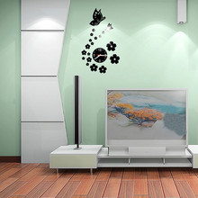 wall clock Butterfly Removable Diy Acrylic 3D Mirror Wall Sticker Decorative Clock wall clock for living room reloj de pared 2024 - buy cheap