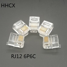 20 PCS/LOT Gold-plated RJ12 6Pin 6P6C Engineering CNC Telephone Crystal Head  Connector 2024 - buy cheap