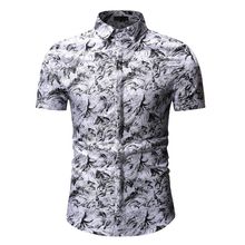 Men Shirt  2020 New Camouflage Printed Beach  Short Sleeve Shirts Brand Clothing Camisa Masculina Casual Cool Hawaiian Shirt 2024 - buy cheap