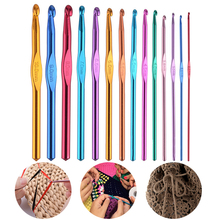 Conjunto de ganchos de crochê coloridos, ferramenta prática para artesanato diy de tecelagem, suprimentos de tricô, suéter de lã, ferramentas de tricô 2024 - compre barato