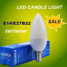 Светодиодные лампочки E14 E27 2835 SMD 3 Вт/5 Вт светодиодные свечи лампы теплый белый/холодный белый, 220 В переменного тока украшение интерьера 2024 - купить недорого