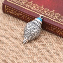 925 Sterling Silver Nectar pills Vintage Jewelry lection Tibetan Sarira Pendant Memorial Buddhist Holder conch Ash Urn Necklace 2024 - buy cheap