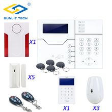 Focus Wireless TCP IP GSM Alarm System Remote Control Home Smart Burglar Security Door Pet Immune PIR Motion Senor Strobe Siren 2024 - buy cheap