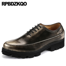 Sapatos sociais masculinos para casamento, sapatos de aumento de altura para festa de negócios, vestido preto de trabalho, escova elevadora, loafers plataforma 2021 2024 - compre barato