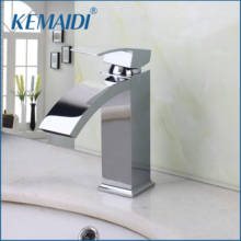 KEMAIDI RU  Bathroom Basin Sink Faucet Chrome Brass Single Handle Basin Vessel Single Hole Sink Mixer Tap Counter Basin Faucet 2024 - buy cheap