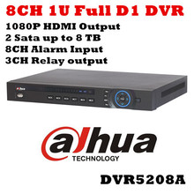 Dahua DVR 8 Channel DVR5208A 8CH FUll D1 DVR 1U H.264 Standalone CCTV DVR Recorder Email Alarm 8CH Alarm Input 3CH Relay Output 2024 - buy cheap