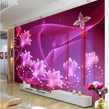 beibehang Custom Photo Wallpaper Mural Wallpaper 3D Dream Transparent Flower TV Wall Wall Decorative Painting papel de parede 2024 - buy cheap