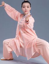 women pink spring&autumn 3pcs/set tai chi performance clothing martial arts wushu suits kung fu performance uniforms 2024 - buy cheap