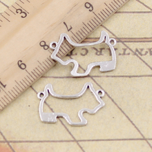 30pcs Charms Puppy Scotty Dog Connector 22x15mm Tibetan Silver Color Pendants Antique Jewelry Making DIY Handmade Craft Bronze 2024 - buy cheap