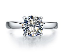 1CT 6,5 мм G-H C & C Moissanite обручальное кольцо из стерлингового серебра 925 пробы, кольцо-Пасьянс белого золота, ювелирные изделия для невесты, лучший подарок для 2024 - купить недорого
