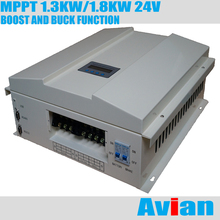 MPPT 1.3KW 1.8KW 24V controlador híbrido eólico Solar CE aprobado Software libre para RS232 con función de impulso y Buck 2024 - compra barato