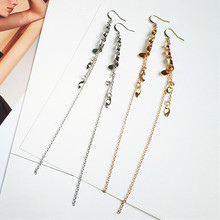2022 Delicate Brincos Pendientes For Women Spiral Bending Tassel Long Earrings Simple Spiral Gold Color Fashion Earrings Jewelry 2024 - buy cheap