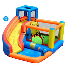 Indoor Playground for kids with Free CE blower,Free Shipping Inflatable Mini Bouncer Slide,jumping castle with slide and pool 2024 - buy cheap