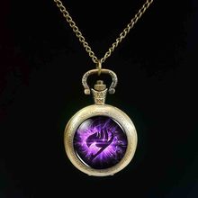 Аниме «Fairy Tail», «Гильдии знаки фиолетовый крыла стимпанк карманные часы Новый 1 шт./лот Алиса в стране чудес ювелирные изделия для мужчин в винтажном стиле 2024 - купить недорого