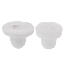 Almofadas de silicone anti-dor para as costas, almofada de brincos branca com clipe, 100 peças 2024 - compre barato