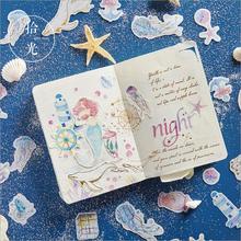 60 pcs/pack Creative Starry sky Mermaid Bronzing Paper Sticky Notes Memo Pad Kawaii Stationery Office Accessory School Supplies 2024 - buy cheap