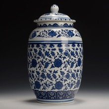 Exquisite Chinese archaize handmade blue and white porcelain pot / jar ,with qianlong mark 2024 - buy cheap