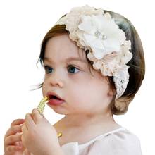 Newborns Flowers Simulated Pearls Lace Hair Bands for Women Children Headbands Headwear Hair Accessories Ornament 2024 - buy cheap